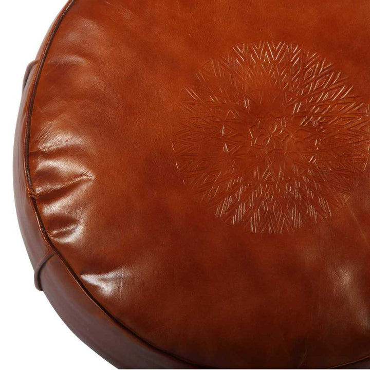 Cuscino del sedile in pelle marocchina Asli caramello