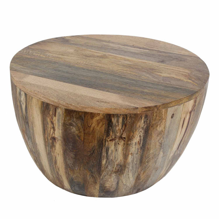Tavolino in legno massello Torino rotondo