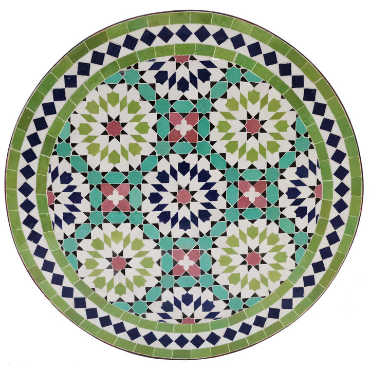 Tavolo in mosaico D60 Ankabut Verde