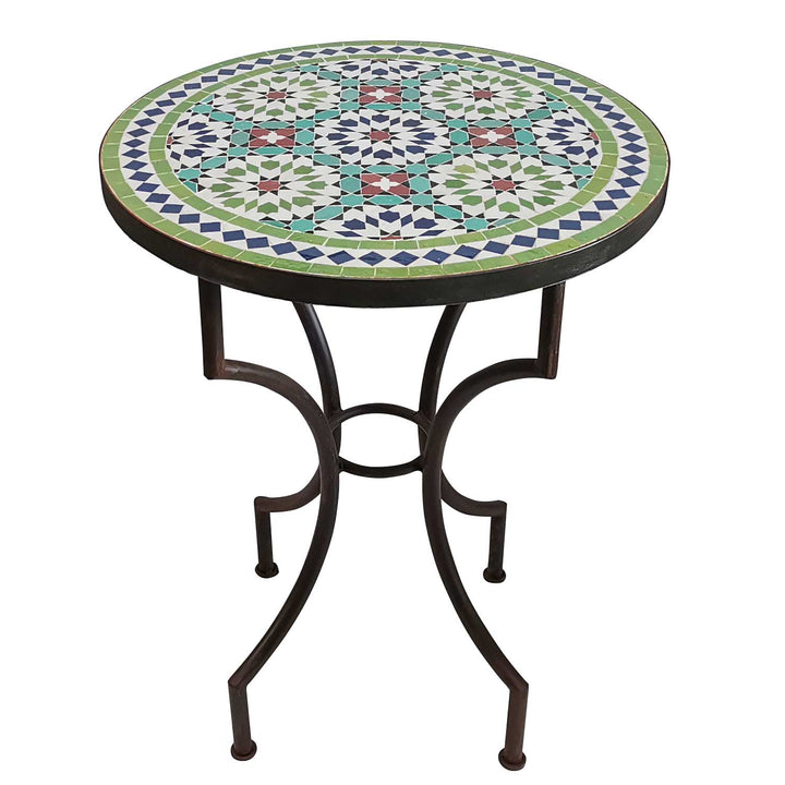 Tavolo in mosaico D60 Ankabut Verde