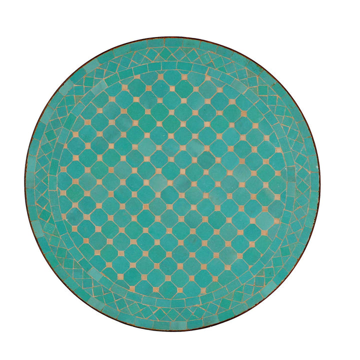 Tavolo in mosaico dal Marocco - Rotondo -M60-11