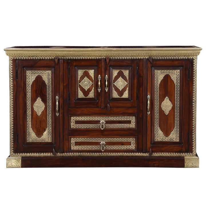 Cassettiera orientale Ameera Marrone