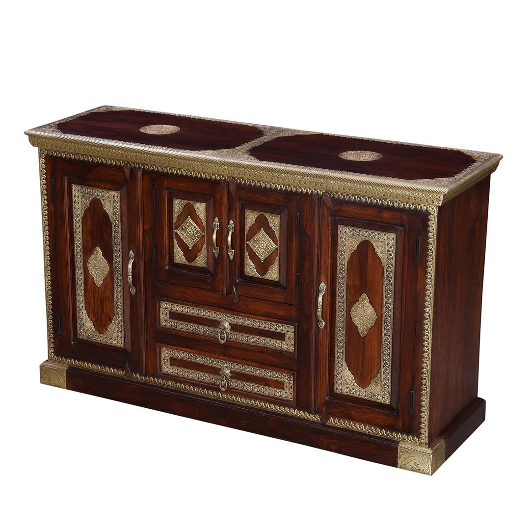 Cassettiera orientale Ameera Marrone