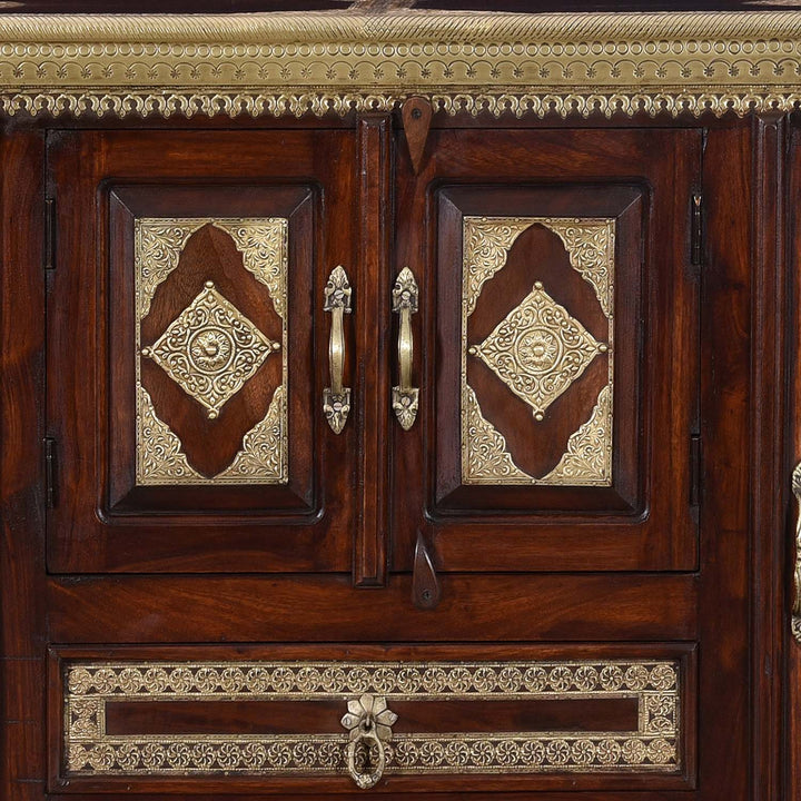 Cassettiera orientale Ameera Marrone