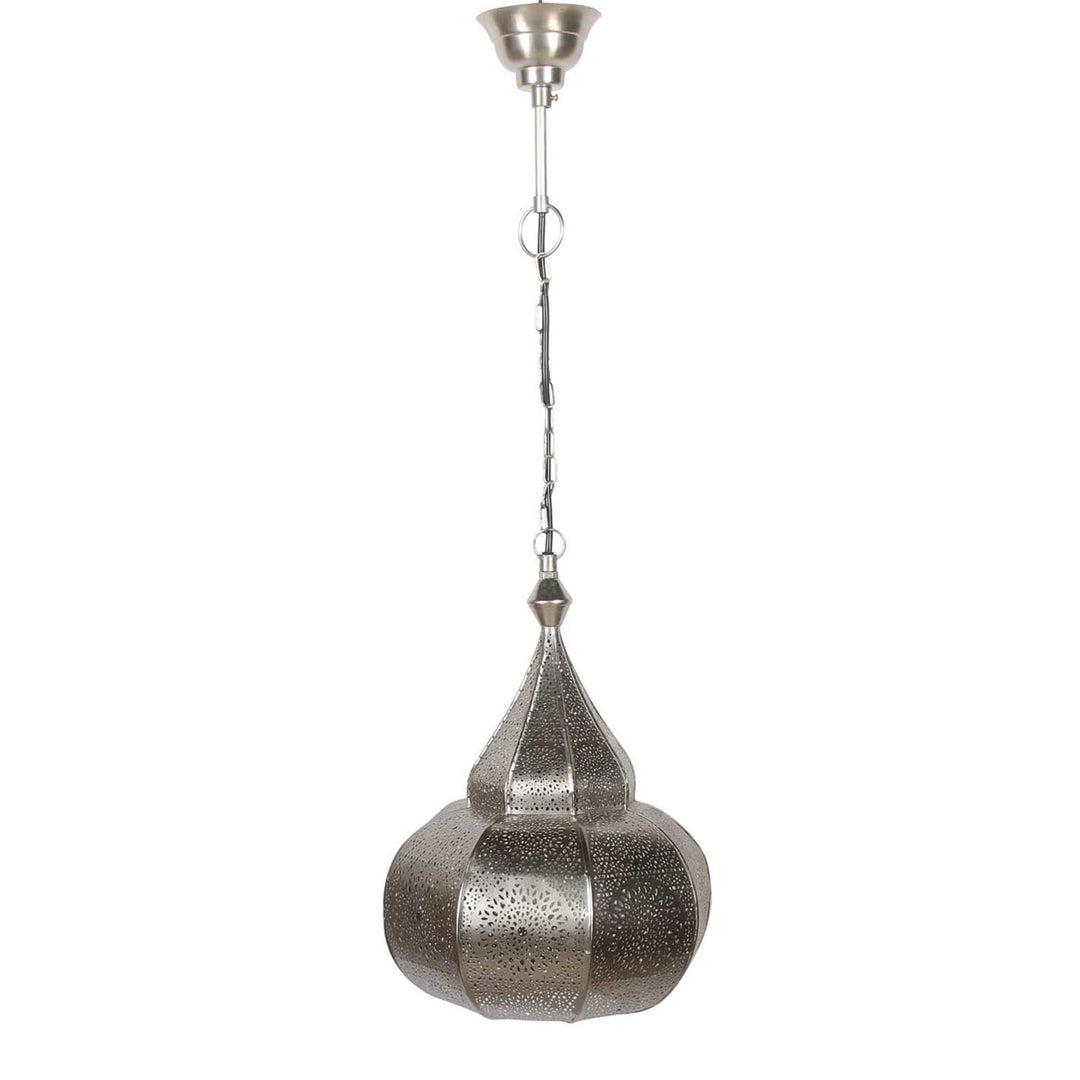 Orientalische Lampe Layoune Silber