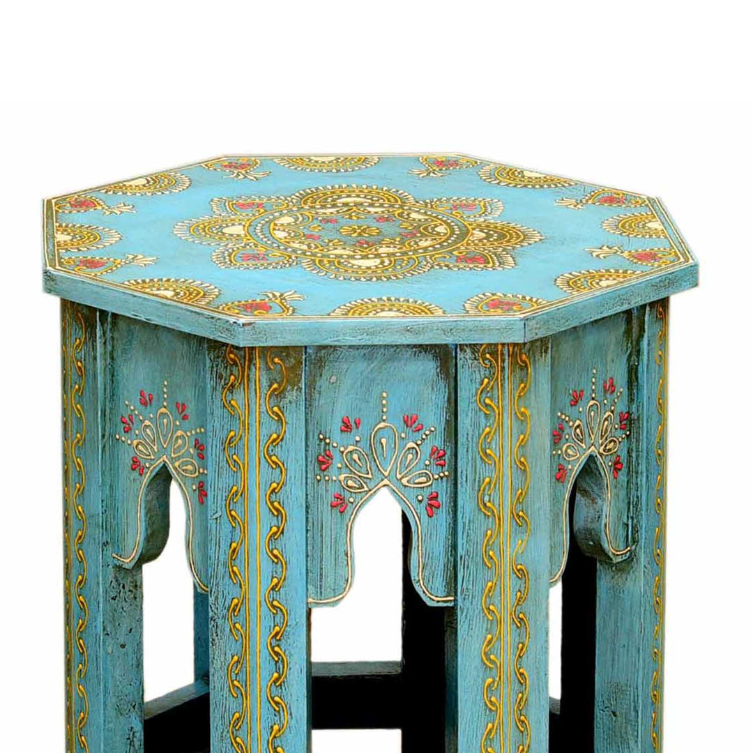 Tavolini orientali Saada Blue set da 2