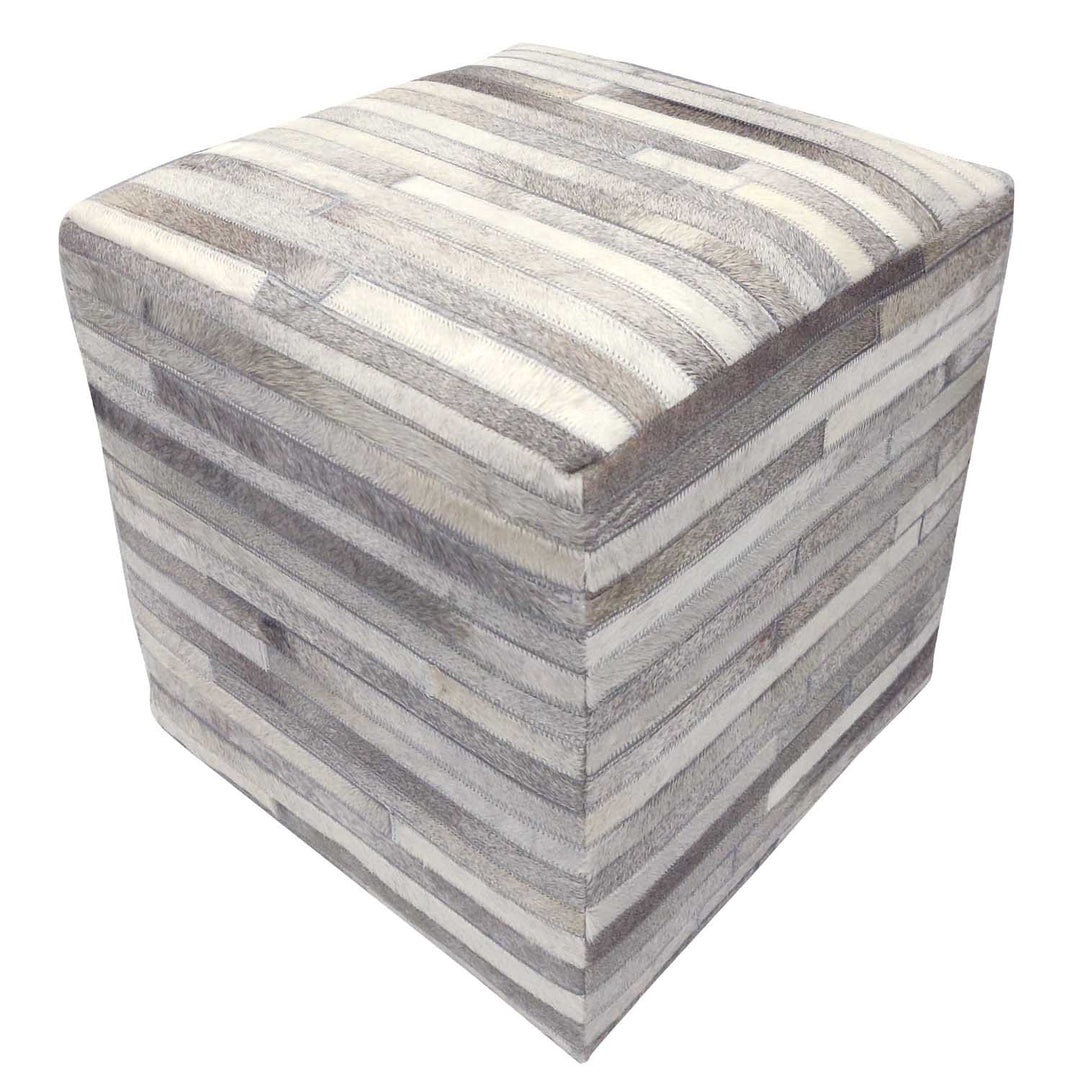 Sgabello in pelliccia patchwork Liem