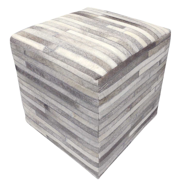 Sgabello in pelliccia patchwork Liem