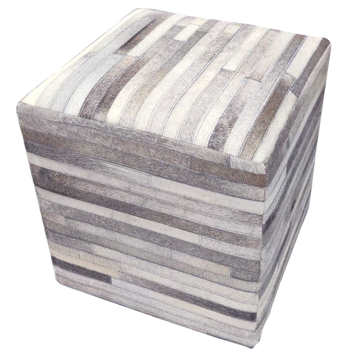 Sgabello in pelliccia patchwork Liem
