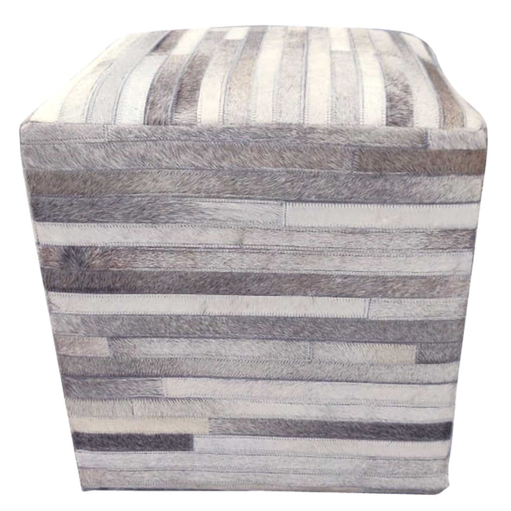 Sgabello in pelliccia patchwork Liem