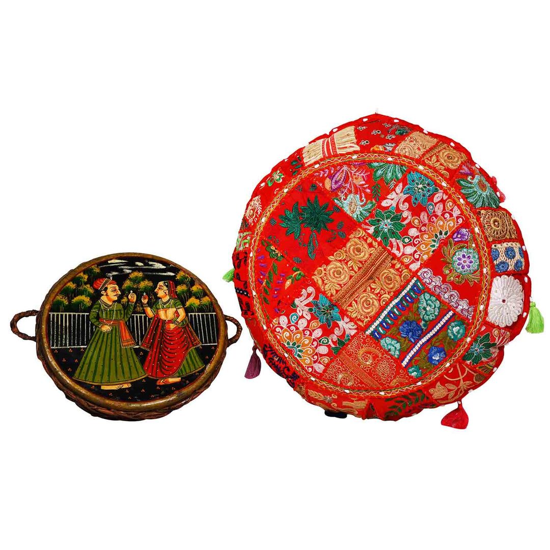 Cuscino yoga patchwork Lali medio