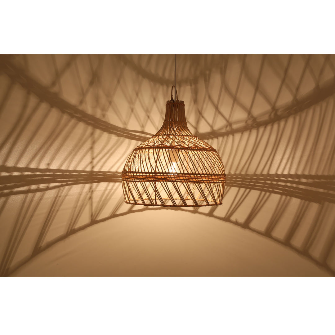 Lampada a sospensione in rattan Ava