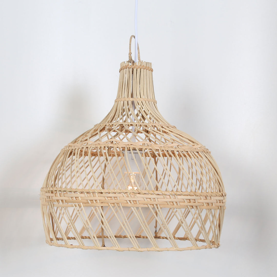 Lampada a sospensione in rattan Ava