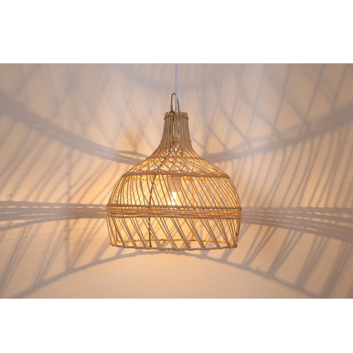 Lampada a sospensione in rattan Ava