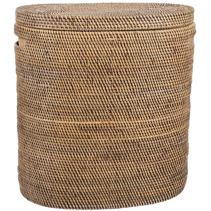 Portabiancheria in rattan Ela con coperchio