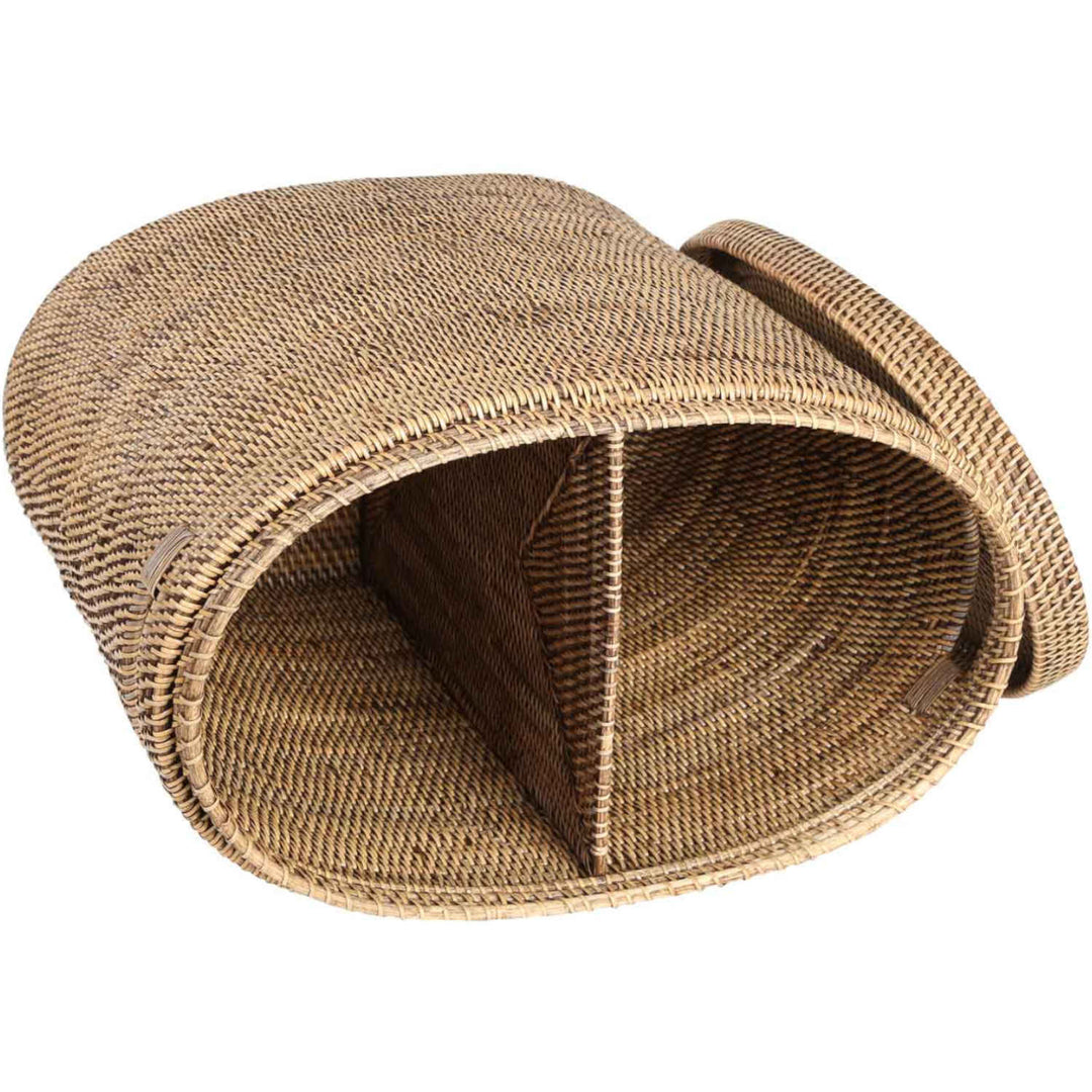 Portabiancheria in rattan Ela con coperchio