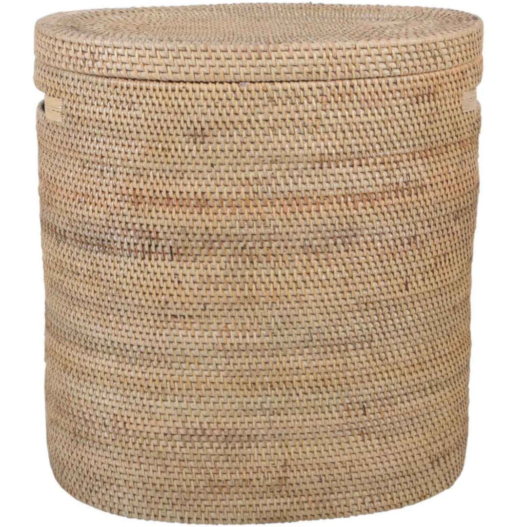 Portabiancheria in rattan Ela con coperchio
