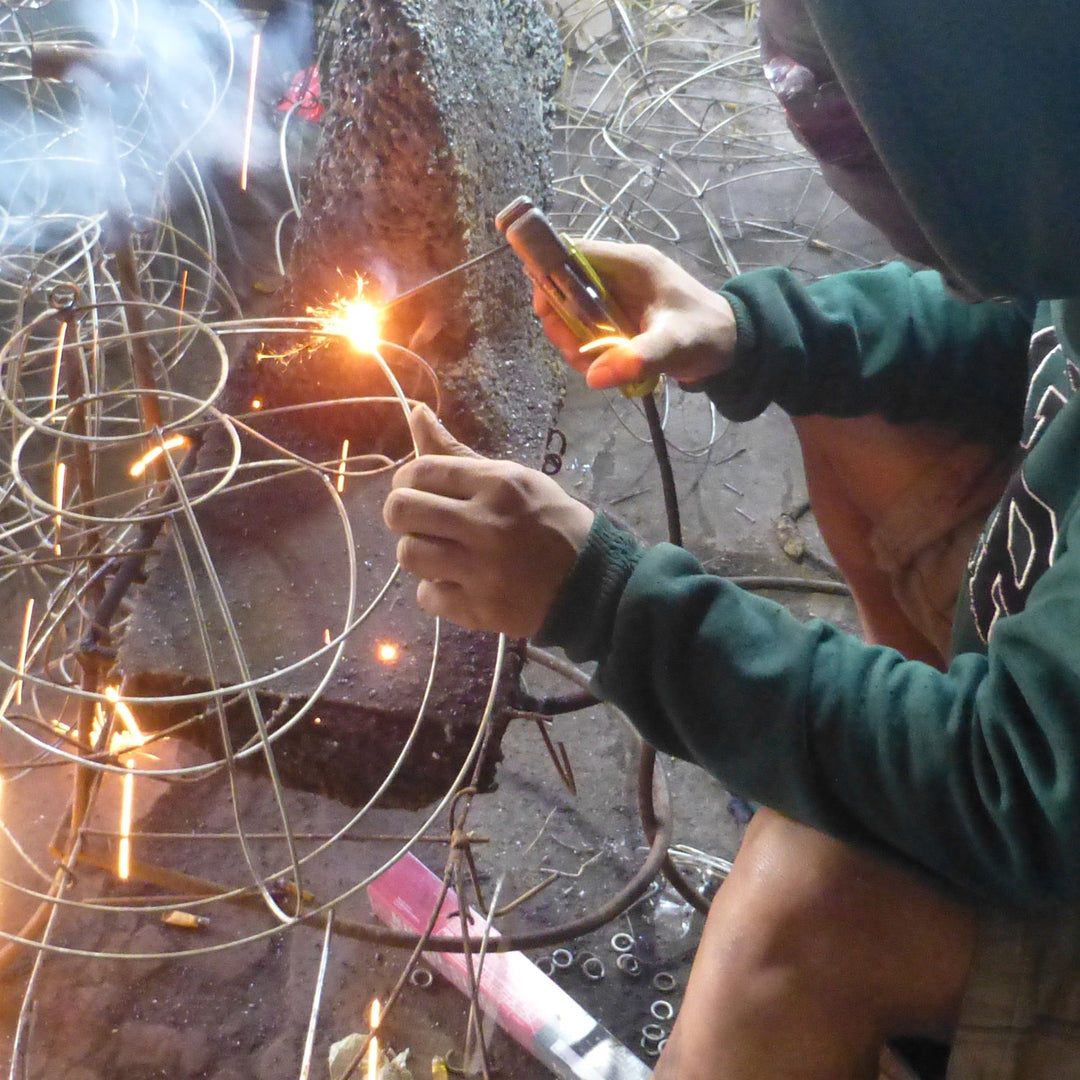 Lampada a sospensione in rattan Ava
