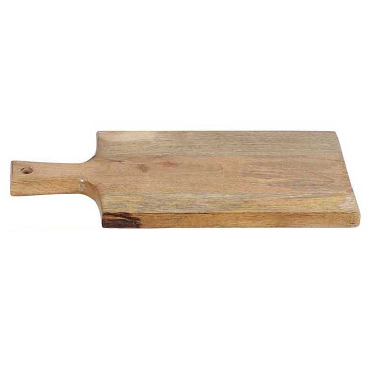 Tagliere in legno lungo 52 cm con manico
