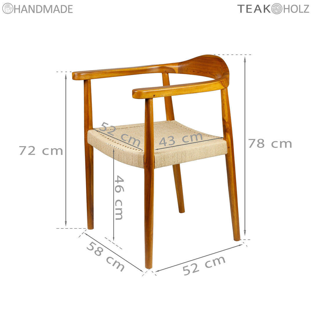 Sedia da sala da pranzo in legno