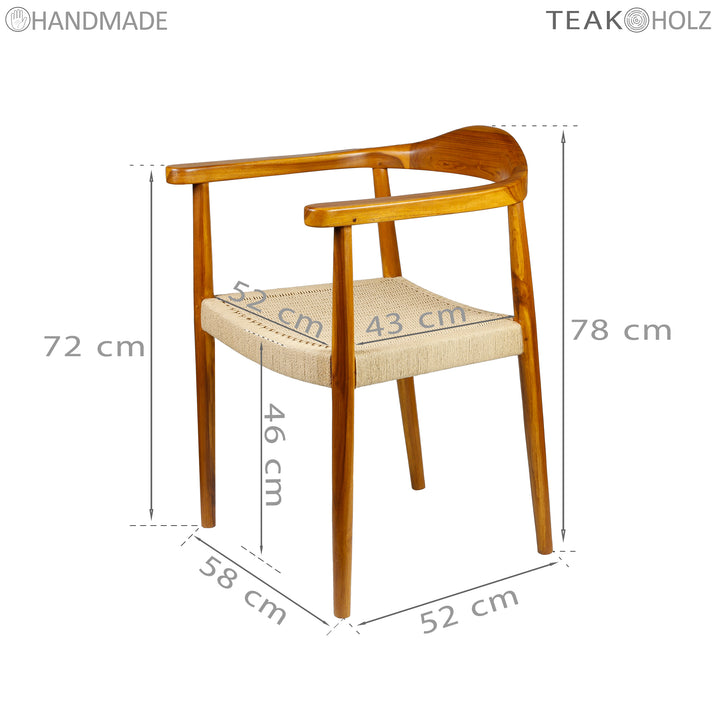 Sedia da sala da pranzo in legno