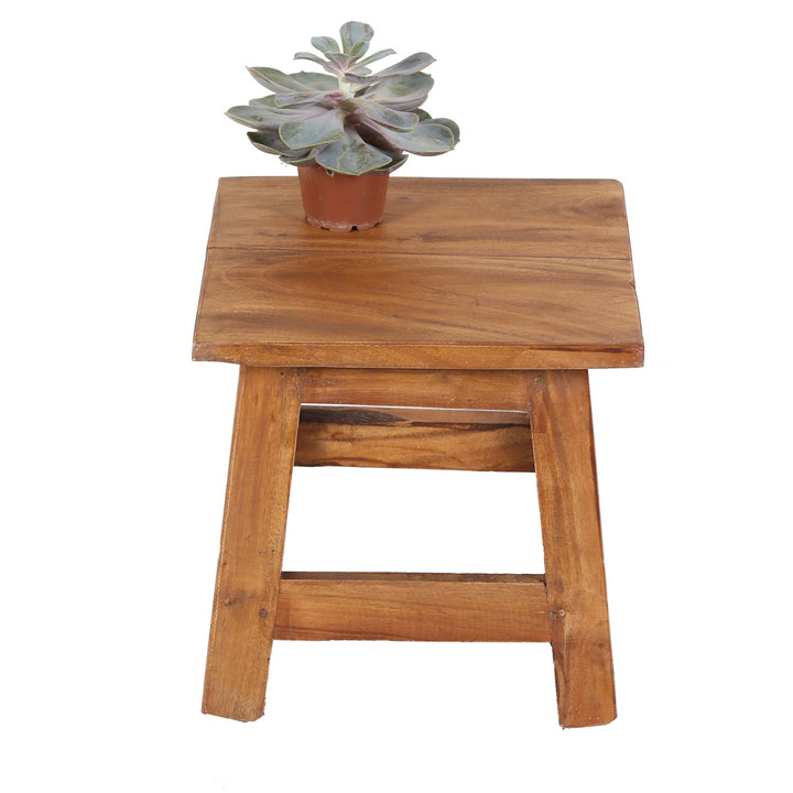 Sgabello in teak Aurora
