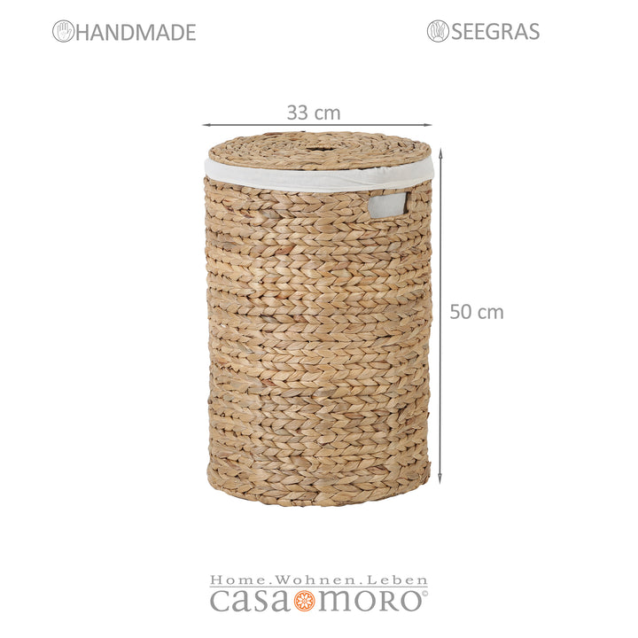 Cesto portabiancheria Zenta S con coperchio