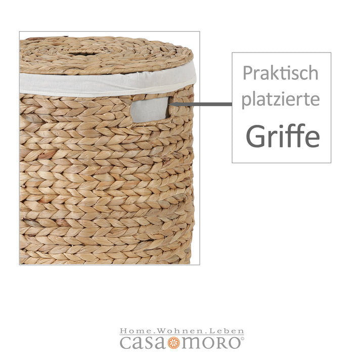 Cesto portabiancheria Zenta S con coperchio