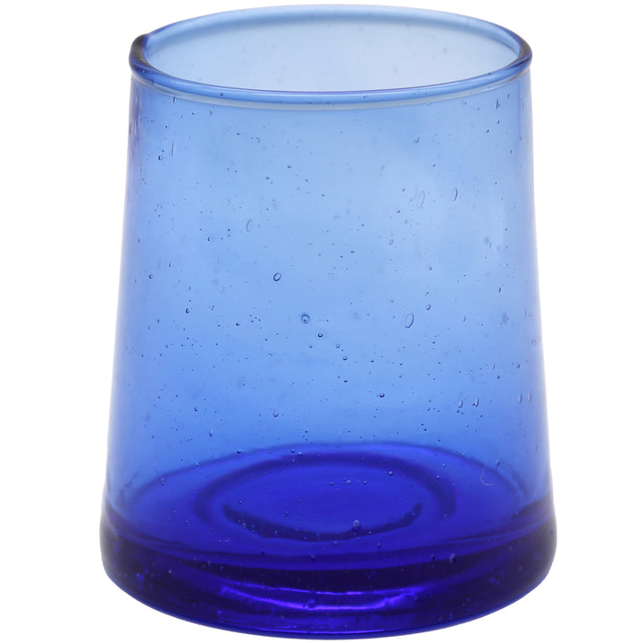 Bicchieri da cocktail blu forti: di forma conica, soffiati a mano e stabili