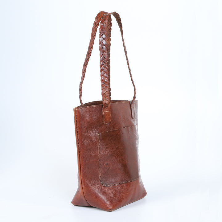Borsa da donna in pelle Delia marrone