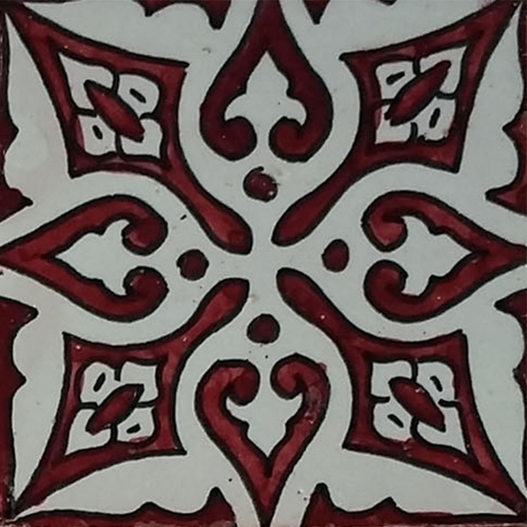 Piastrella dipinta a mano – piastrella in ceramica retrò 10x10 cm