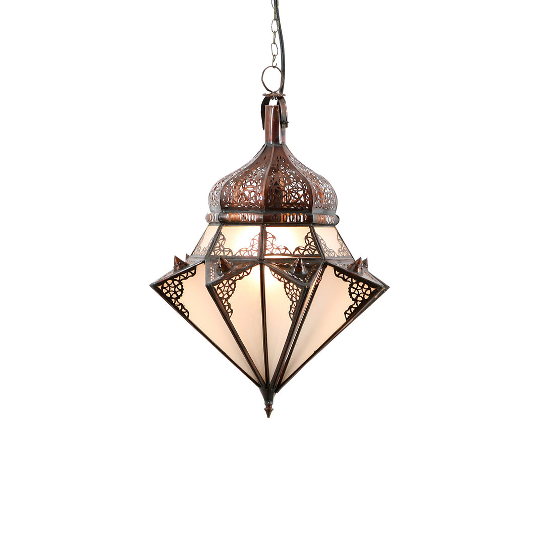 Hängeleuchte Jawhara Milchweiß