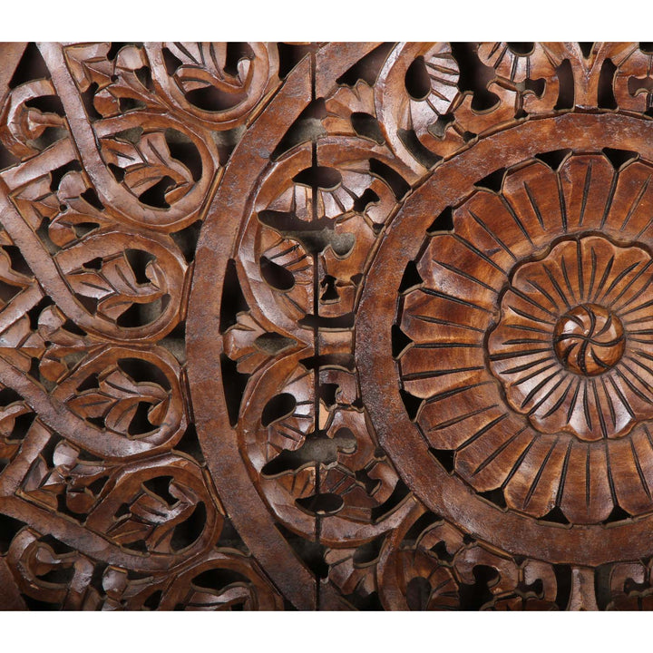 Mandala Hossam indiano in legno
