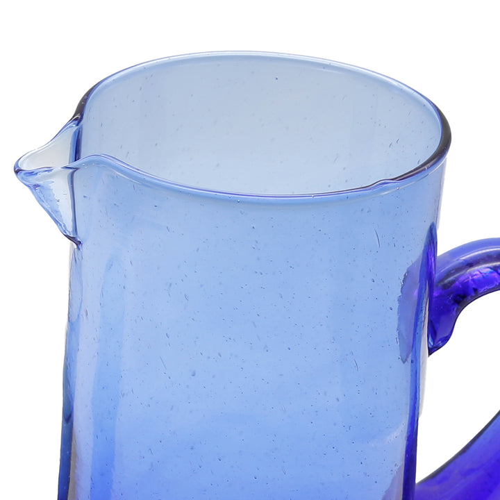 Caraffa con volume di 1 litro - in blu brillante e con beccuccio