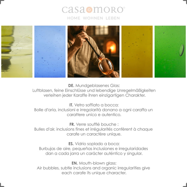 Caraffa con manico e forma chiara - ideale come caraffa per l'acqua o recipiente da tavola