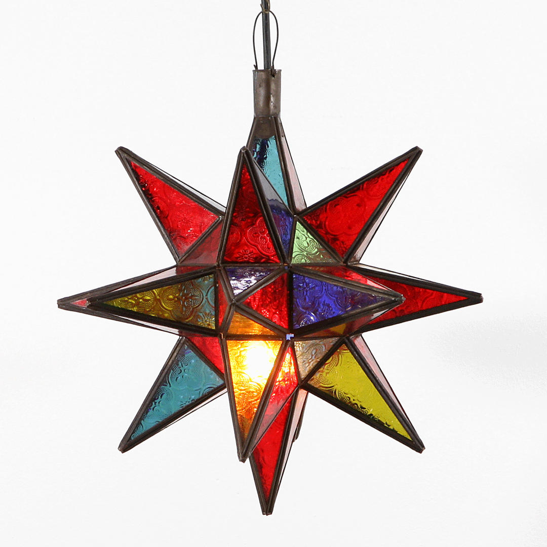 Lampada a sospensione Nasima multicolore