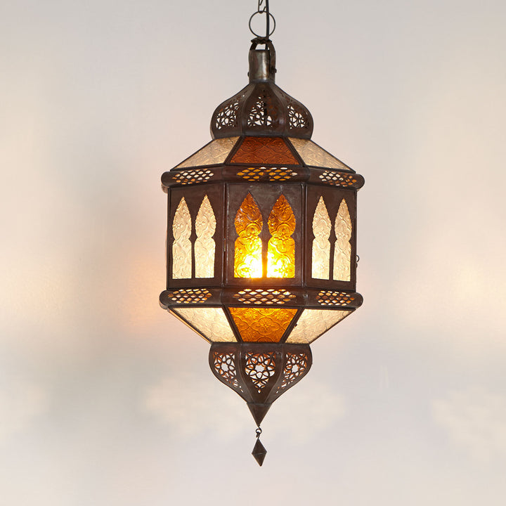 Laterne trombia Biban Gelb/Weiß