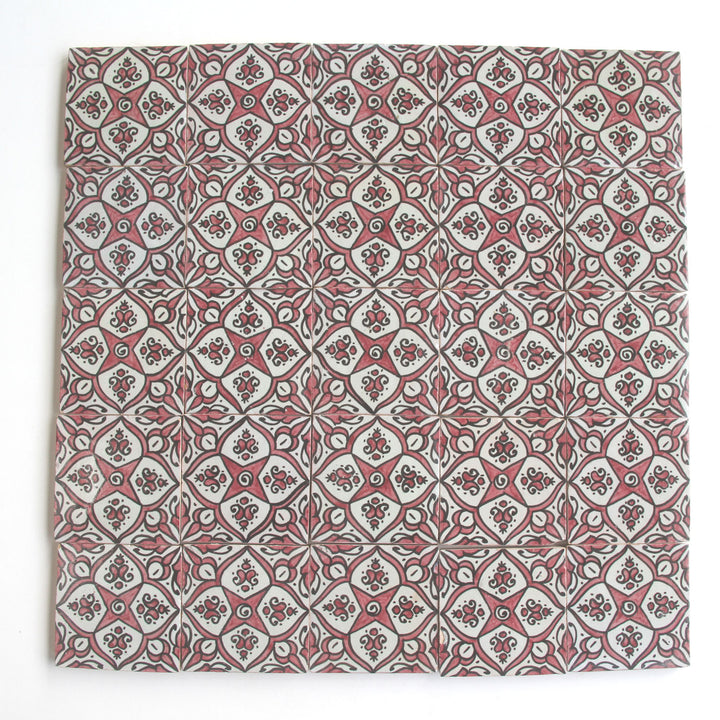 Piastrella dipinta a mano – Ornamento stella andalusa