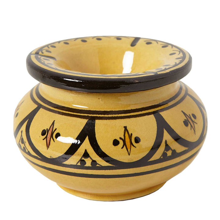 Posacenere in ceramica giallo