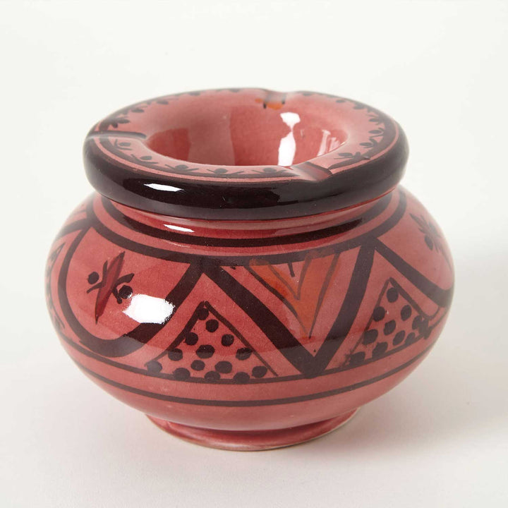 Posacenere in ceramica rosso