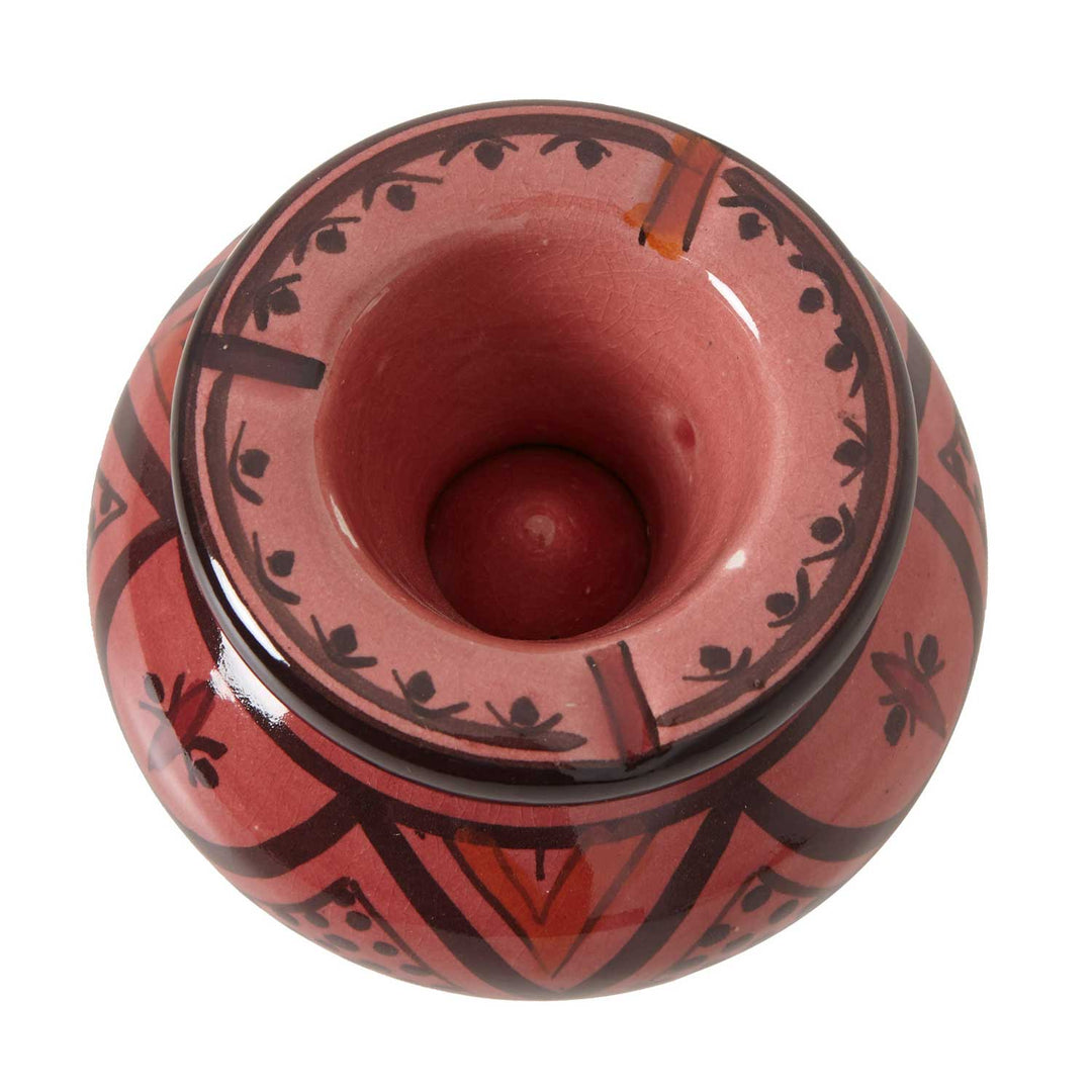 Posacenere in ceramica rosso