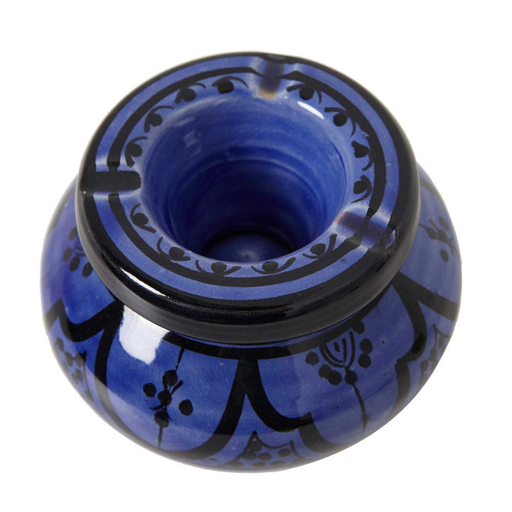 Posacenere in ceramica blu