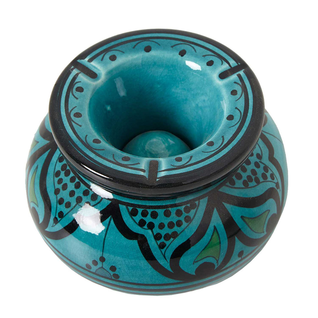 Posacenere in ceramica turchese