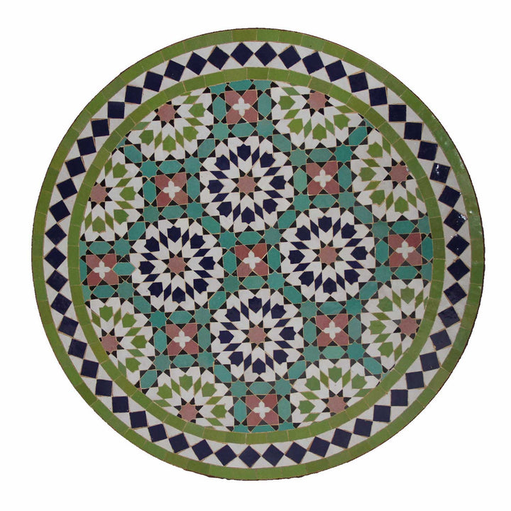 Tavolo da bistrò in mosaico rotondo 70 cm