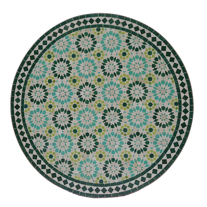 Tavolo in mosaico D100 Ankabut turchese