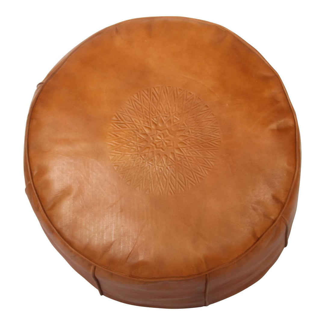 Cuscino del sedile in pelle marocchina Asli Orange