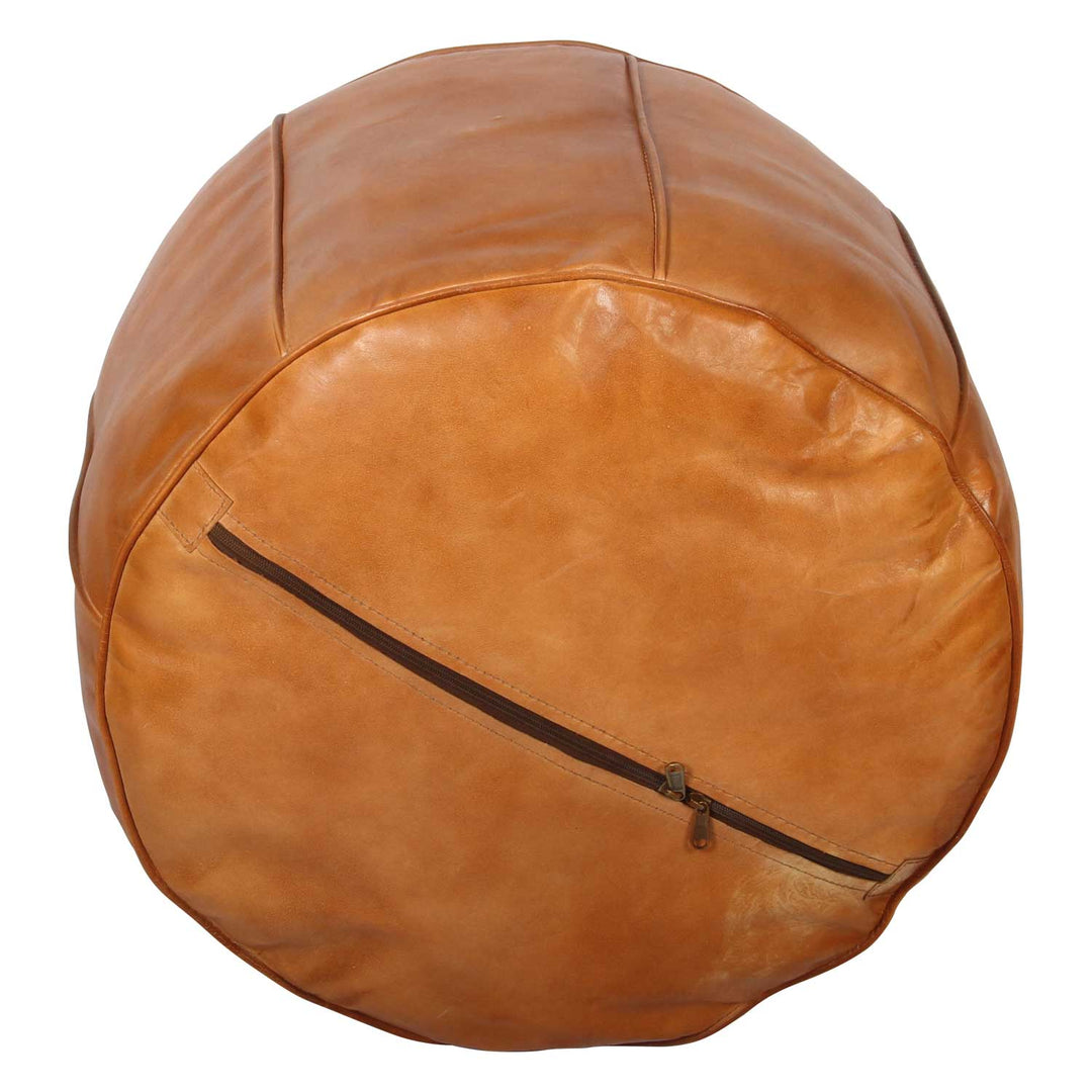 Cuscino del sedile in pelle marocchina Asli Orange