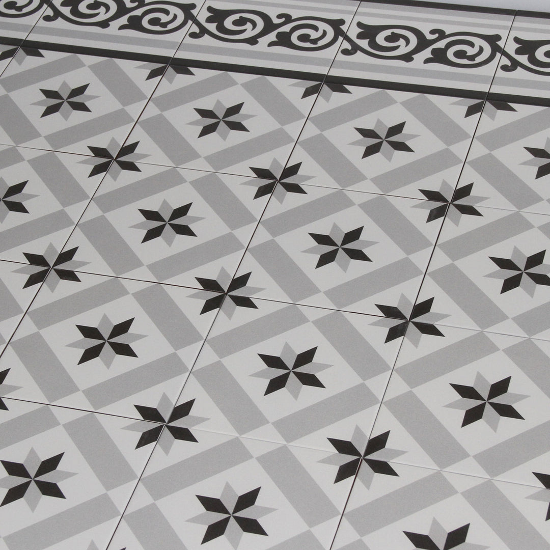 Piastrella marocchina 20x20 cm con effetto cemento