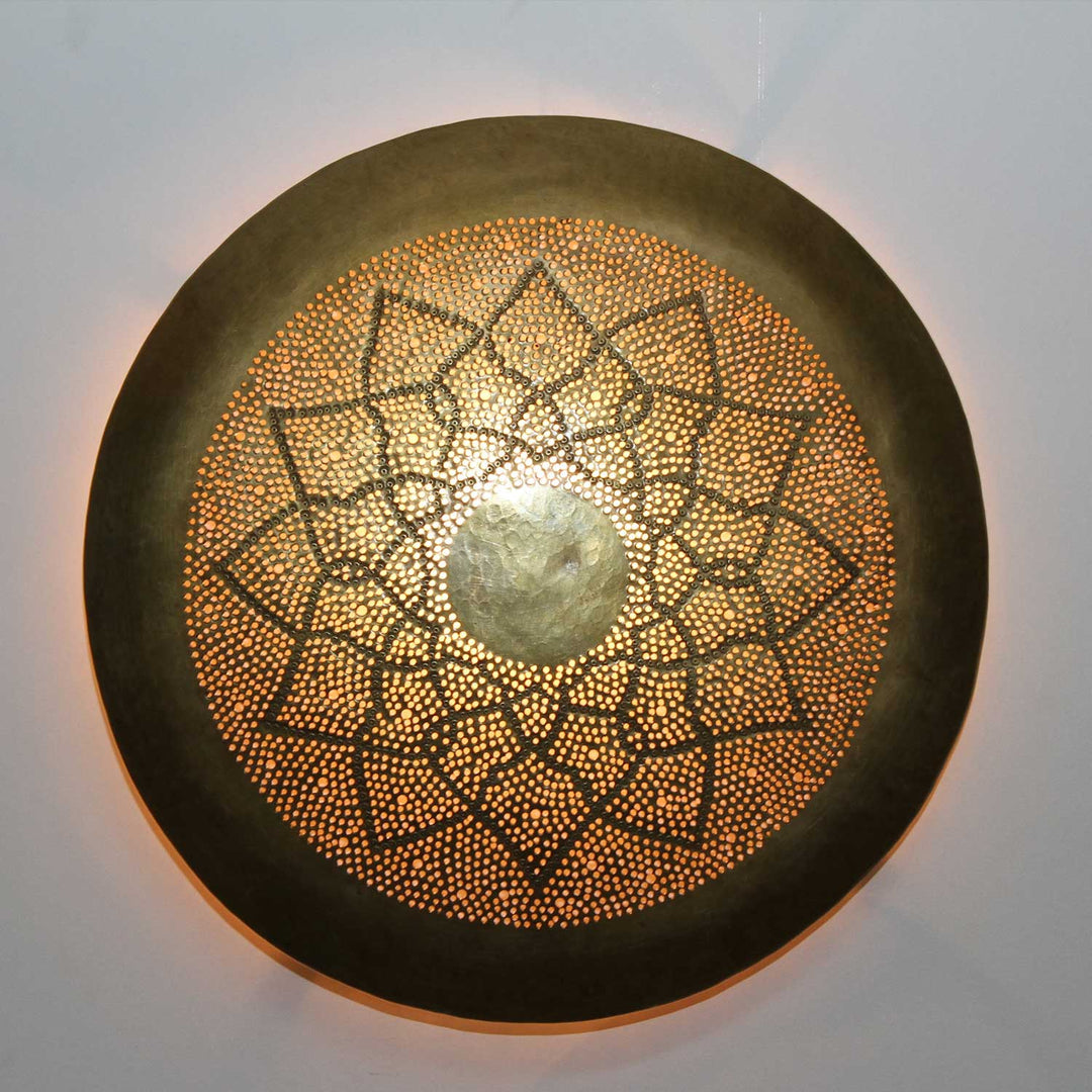 Lampada da parete Aladino in ottone