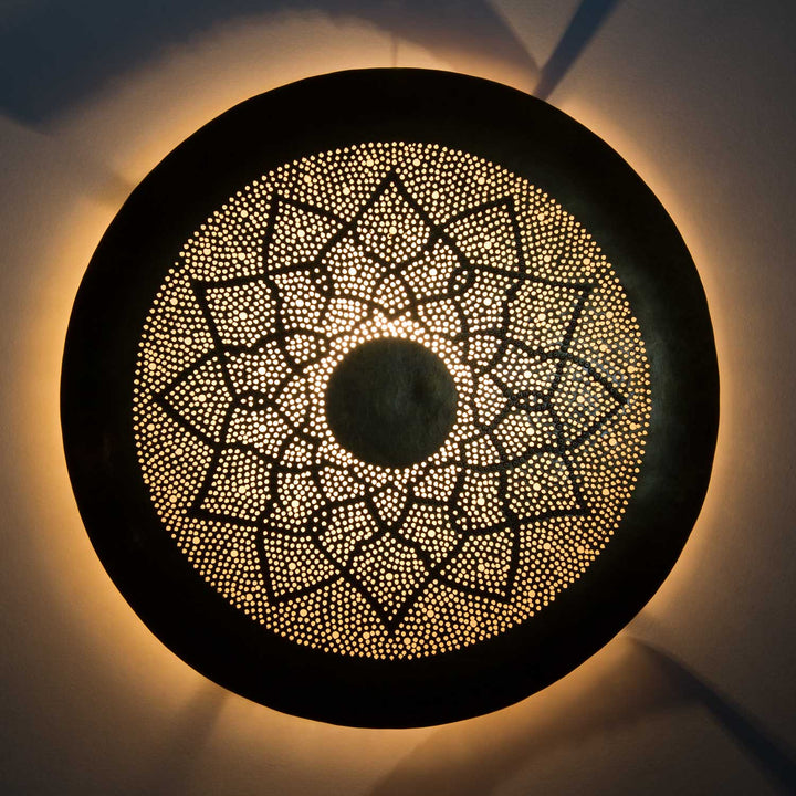 Lampada da parete Aladino in ottone